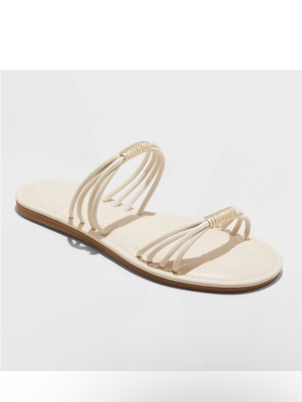 Universal Thread Cream Multi-Strap Slide Sandal